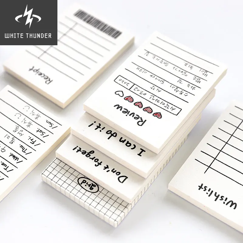 

Простой блокнот для записей 50 шт., креативный липкий блокнот для скрапбукинга, милые Канцтовары, офисные принадлежности, планировщик, заметки