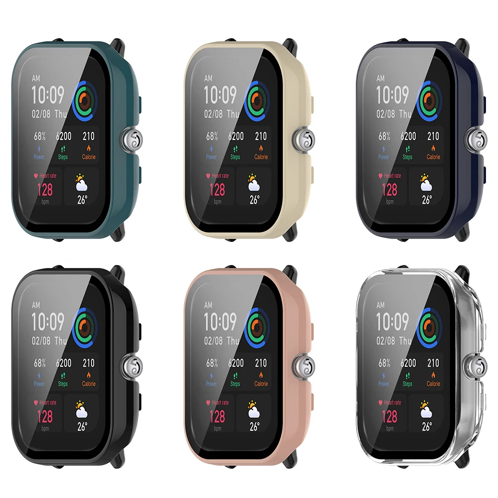 Premium Smartwatch Protective Bumper Case with Tempered Glass