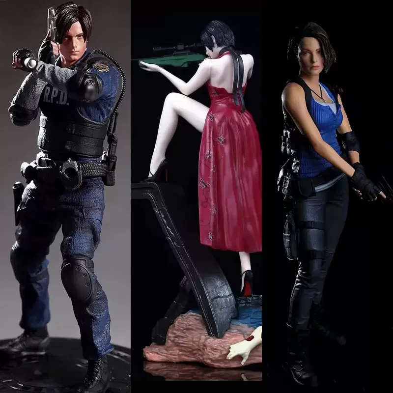 Biohazard Re:3 Jill Valentine Leon S Scott Kennedy Ada Wong Action Figure Statue Model Toy Collection Regalo Di Compleanno