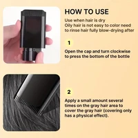 Bâton de teinture capillaire imperméable – couvre rapidement le gris, l'apparence naturelle, la rétention de couleur longue durée, adapté à tous les types de cheveux 6