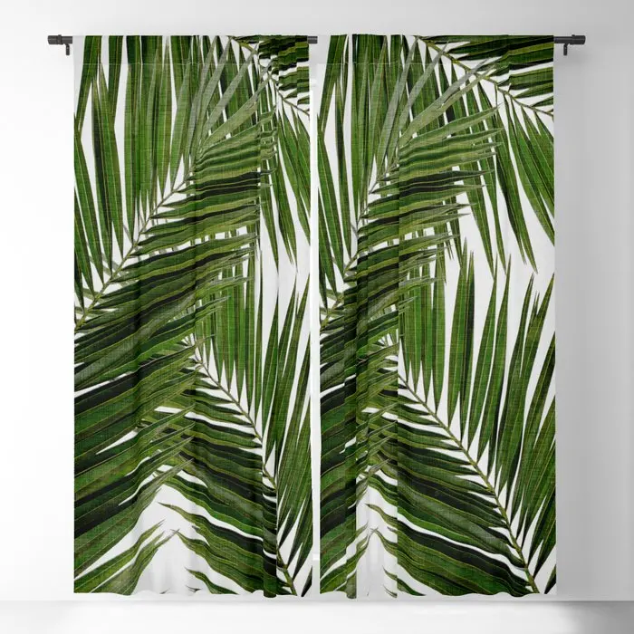 

Palm Leaf III Blackout Curtains 3D Print Window Curtains For Bedroom Living Room Decor Window Treatments