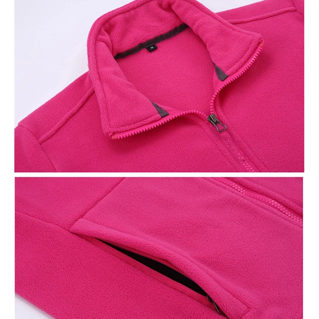 TRVLWEGO Men Women's Fleece Hiking Thermal Jackets Outdoor Sports Climbing Trekking Camping Thickened for Warmth Coats