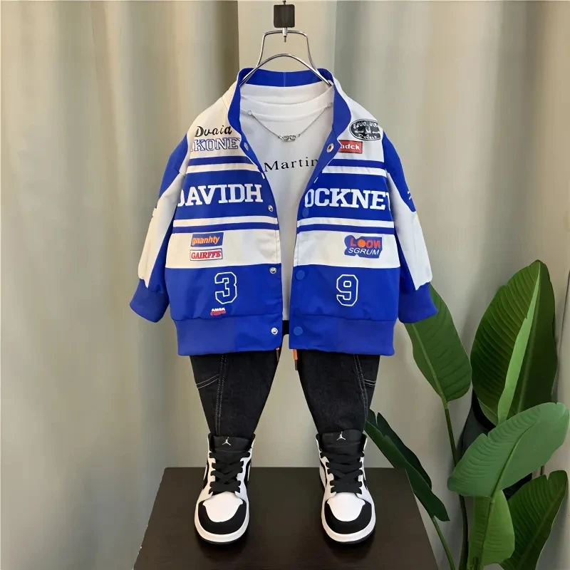 

Children's jacket Spring and autumn new baby coat handsome Baseball uniform boys casual jacket