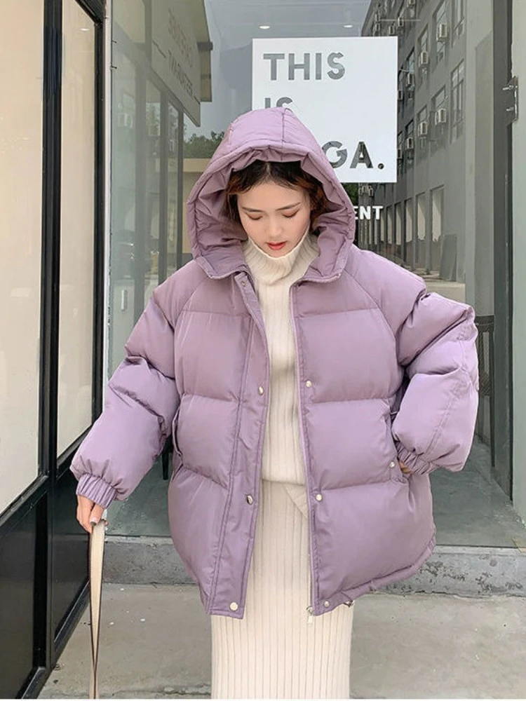 onderwijzen verdrievoudigen worst New 2020 Women Short Jacket Winter Thick Hooded Cotton Padded Coats Female  Korean Loose Puffer Parkas Ladies Oversize Outwear - Parkas - AliExpress