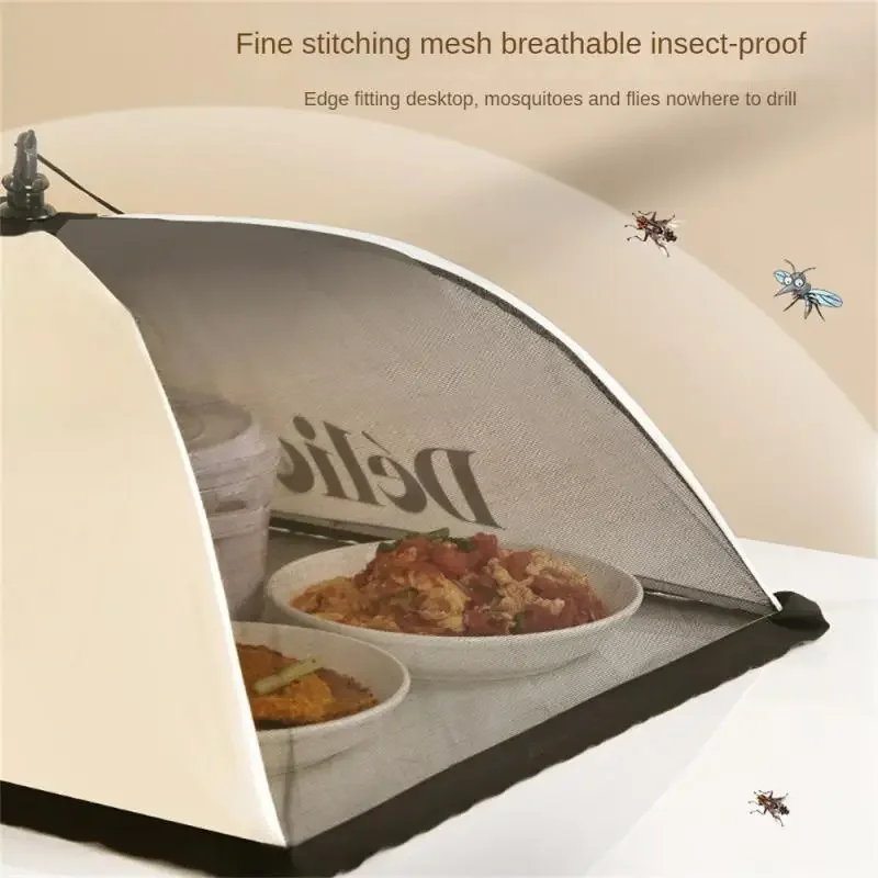 Four Seasons Vegetable Cover Foldable Household Kitchen Fly Proof Leftover Food Preservation dust-proof Breathable Food Cover