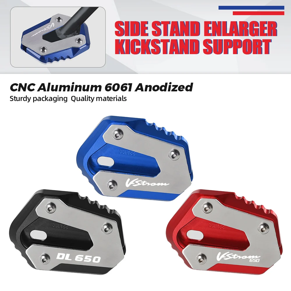 

V-STROM650 2022-2023 Kickstand Foot Side Stand Extension Pad Support Plate For SUZUKI V-STROM 650/XT VSTROM 650 DL650 2004-2020
