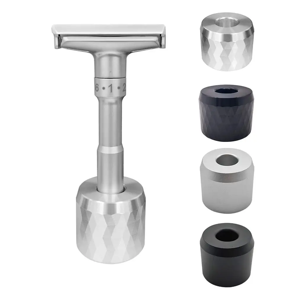 

Zinc Alloy Safety Razor Stand Simple Universal Space Saving Shaver Accessories Rhombus Waterproof Shaver Brush Base Men