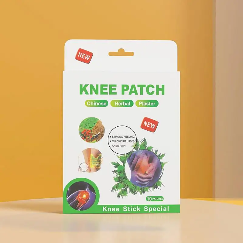 Knee Pain Relief Patches Knee Relief Patch 10 Patches Wormwood Hurt Relief Patches Knee Patch Paste Back Hurt Heat For