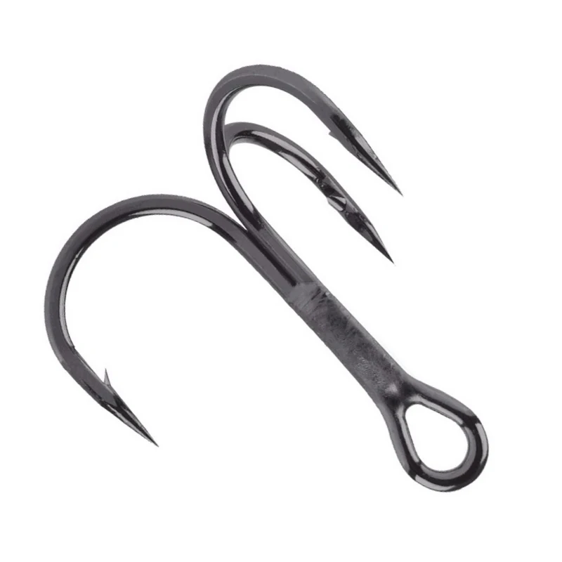 Hameçons Doubles De Pêche Lot De 20 - Acier Carbone Doré, Barbelés, Tailles #1 à #4, Pour Leurres Grenouille