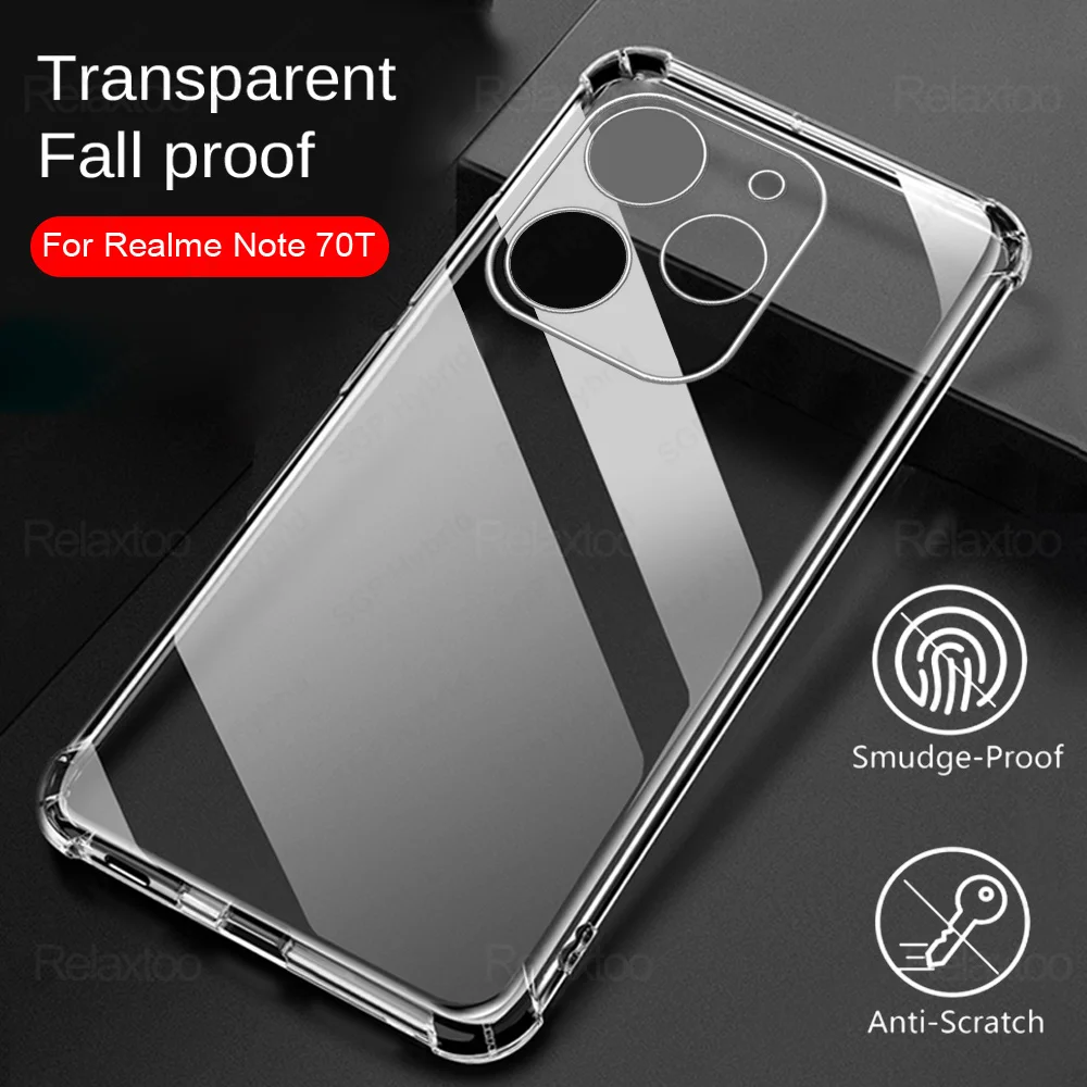 Soft Silicone Anti-Fall Protective Clear Phone Case Cover