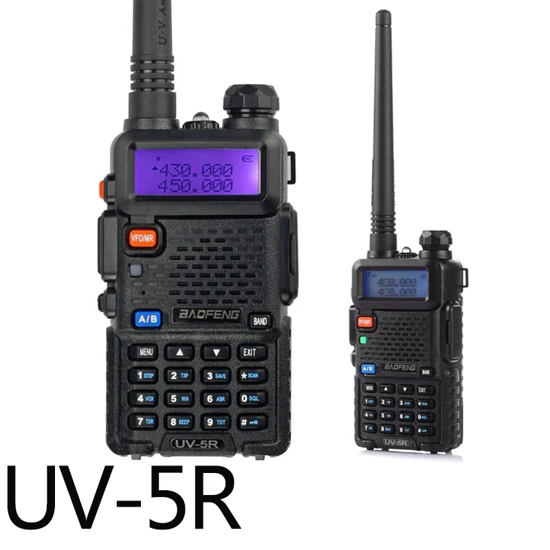 

1pcs Original Baofeng uv 5r walkie talkie for construction site Dualband VHF/UHF 136-174MHz & 400-520MHz FM PortableTransceiver