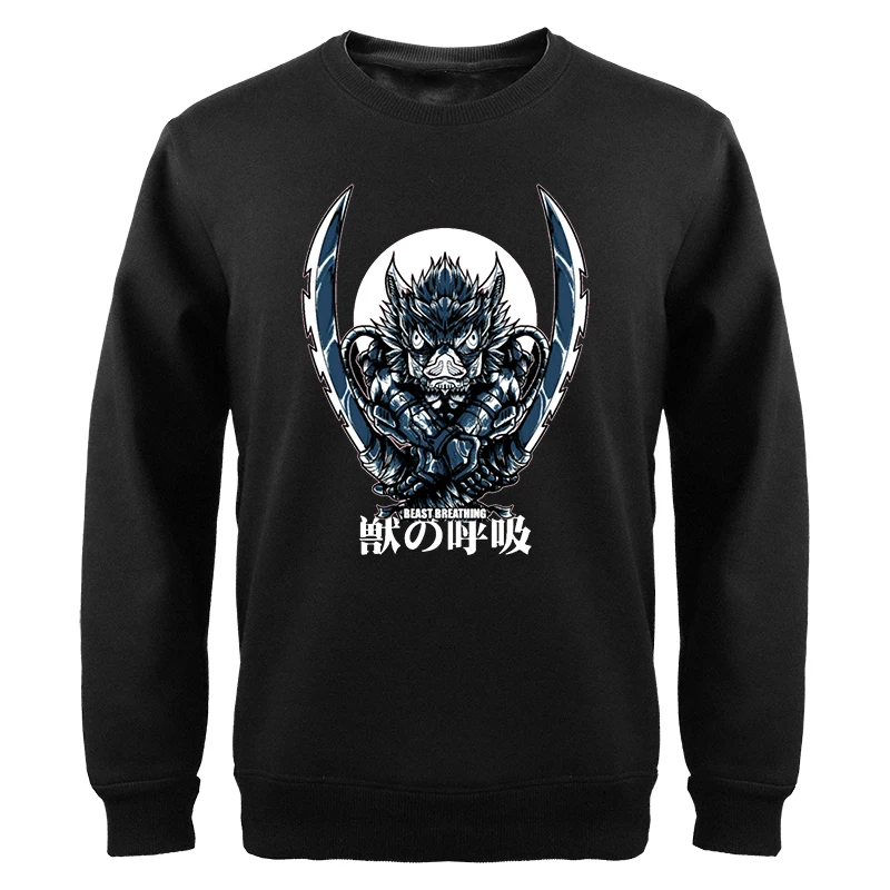 

Demon Slayer Anime Crewneck Hoodies Sweatshirts Mens Inosuke Manga Kimetsu Streetwear New Long Sleeve Sudaderas Tracksuit