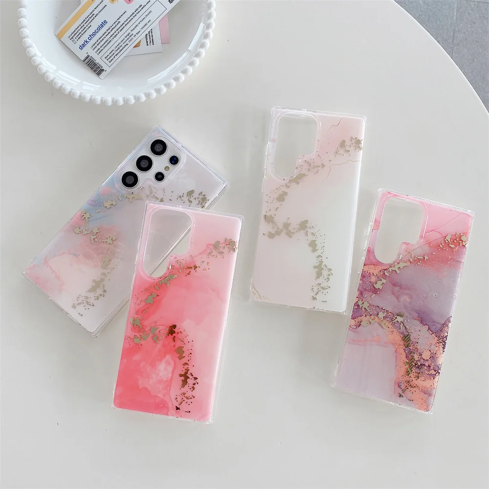 Glitter Marble Hard Phone Case – Stylish Protective Cover