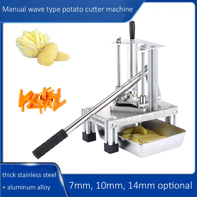Commercial Potato Strip Cutting Machine Vertical French Fry Cutter Hand  Press Vegetable Fruit Slicer - AliExpress