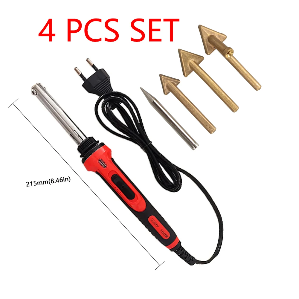 100W Repair Plastic Soldering Iron Car Bumper Welding Machine Tools Home Leather Ironing Tool Crack Repair Smoothing Tool