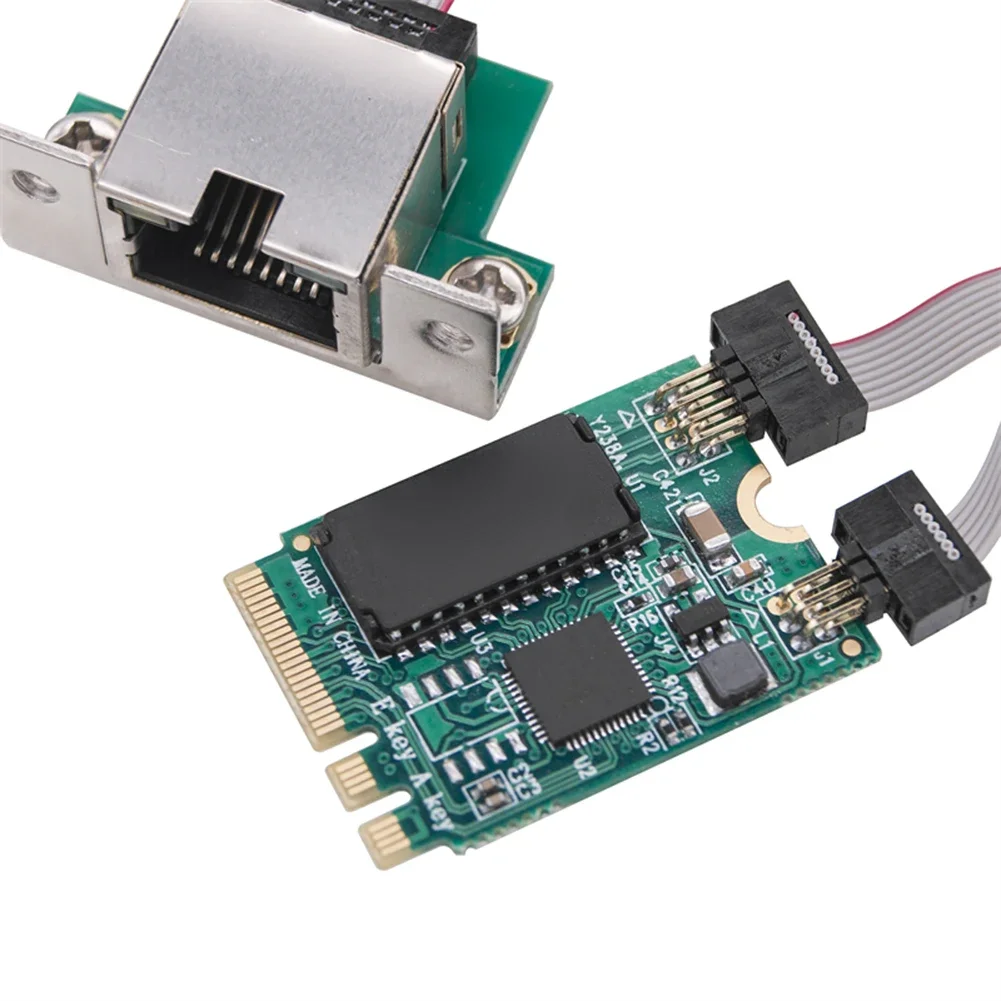 M2 RJ45 Network Adapter RTL8125BG Chip M.2 Gigabit Ethernet Network Card 2.5G/1000/100Mbps PCIE Bus Network Card — view 5