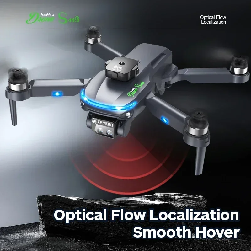 

8K камера обход препятствий профессиональный HD оптический поток Дрон GPS Четыре ротора вертолет RC Wifi FPV игрушечный Дрон S118