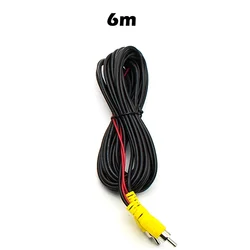 GreenYi Extended Length AV RCA Cable with Video Trigger Wire for Rear View Camera Integration (6m cable)