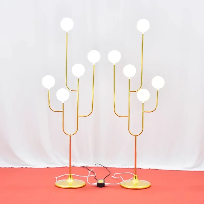 

10pcs)design led luxury floor lamp stand new wedding chandeliers backdrop gold wedding lights decoration chandelier stand W60