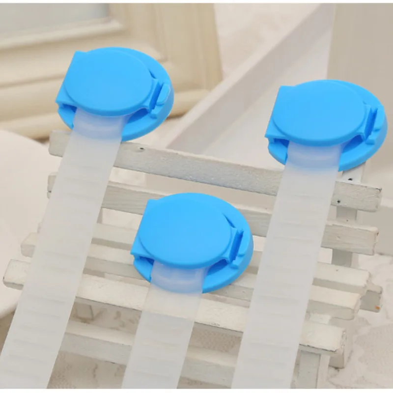 2 Pcs Plastic Safety Locks for Children Baby Kids Home Cabinet Door Drawers Refrigerator Toilet Blockers Protection Lock Goods