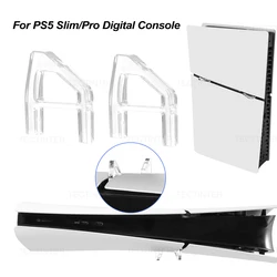 Transparent Acrylic Horizontal Stand for PlayStation 5 Console (2Pcs for Digital)