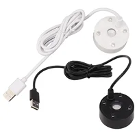 Mist Maker Fogger Mist Maker USB Colorful LED Lights 5V  Sound Fountain Atomizer for Pond Rockery Fish  Sink Mist Maker 2