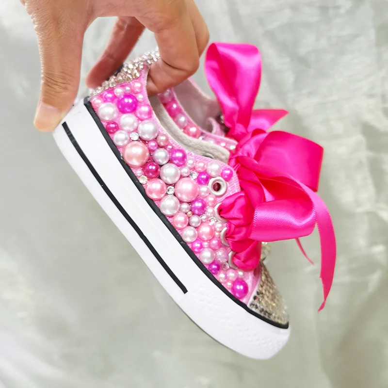 Zapatos de lona bajos para niños, zapatos personalizados DIY
