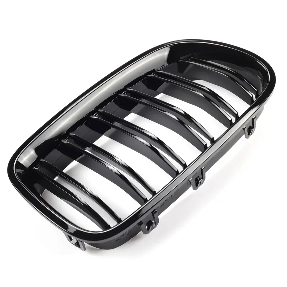 Front Bumper Kidney Grill Dual Slats Racing Grill For BMW 5 Series F10 F11 520i 528i 535i 530i 550i 2010-2017 Replac