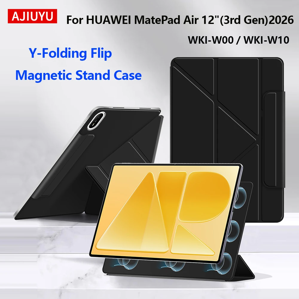 Magnetic Tri-Fold Flip Smart Stand Tablet Case