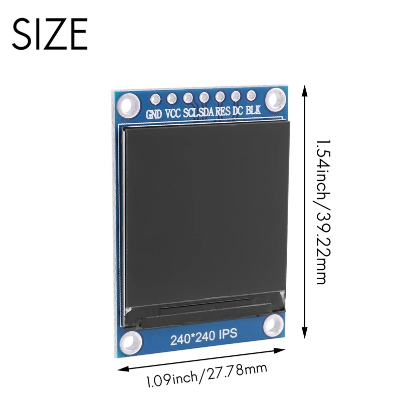 Ǯ ÷ Tft LCD ÷, Ips HD Tft St7789 ̺, Ic 240X240 Spi , 3.3V  Spi ̽, 1.3 ġ