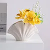 Ceramic Vase Sea Shell Lotus Leaf Leaf Shape Floral Arrangement Accessories Flower Vase Terrarium Room Decoration Accessories 1