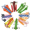 Kids Jump Rope Adjustable Cotton Braided Skipping Rope with Wooden Handle for Boys and Girls Fitness Training Fun Toy 2