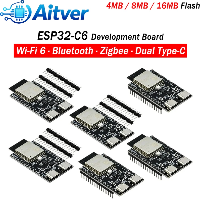 รูปสินค้า บอร์ดพัฒนา ESP32 C6 สำหรับโปรเจกต์ IoT