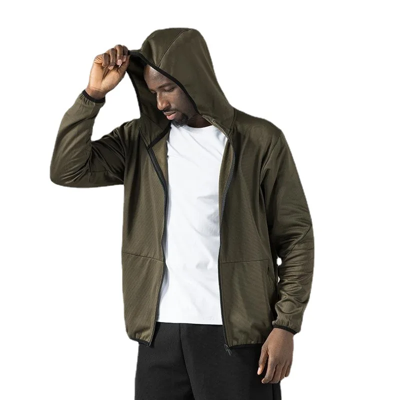 

Boys Army Green Outerwear Coat Long Sleeve Top Zip Up Hooded Light Plus Size Jacket Xxxl Men Outdoor Casual Fleece Sportswear