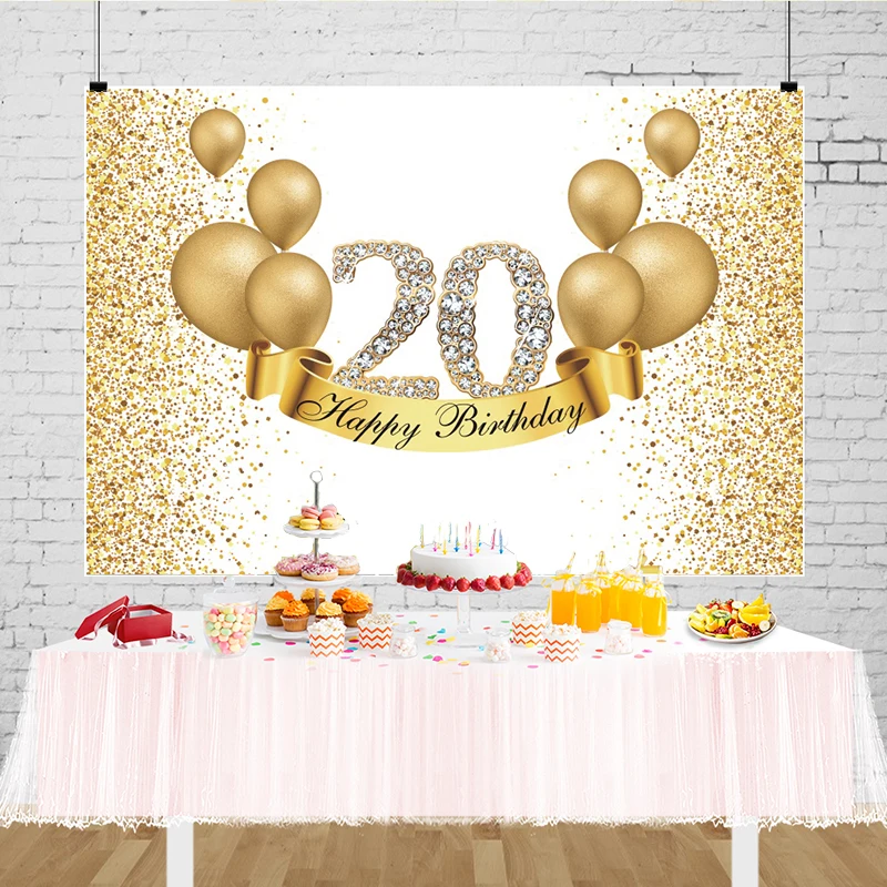 Decoration Anniversaire 18 Ans, 15Pcs 12" 18 Ans Décoration Anniversaire De Fête En Bleu Or