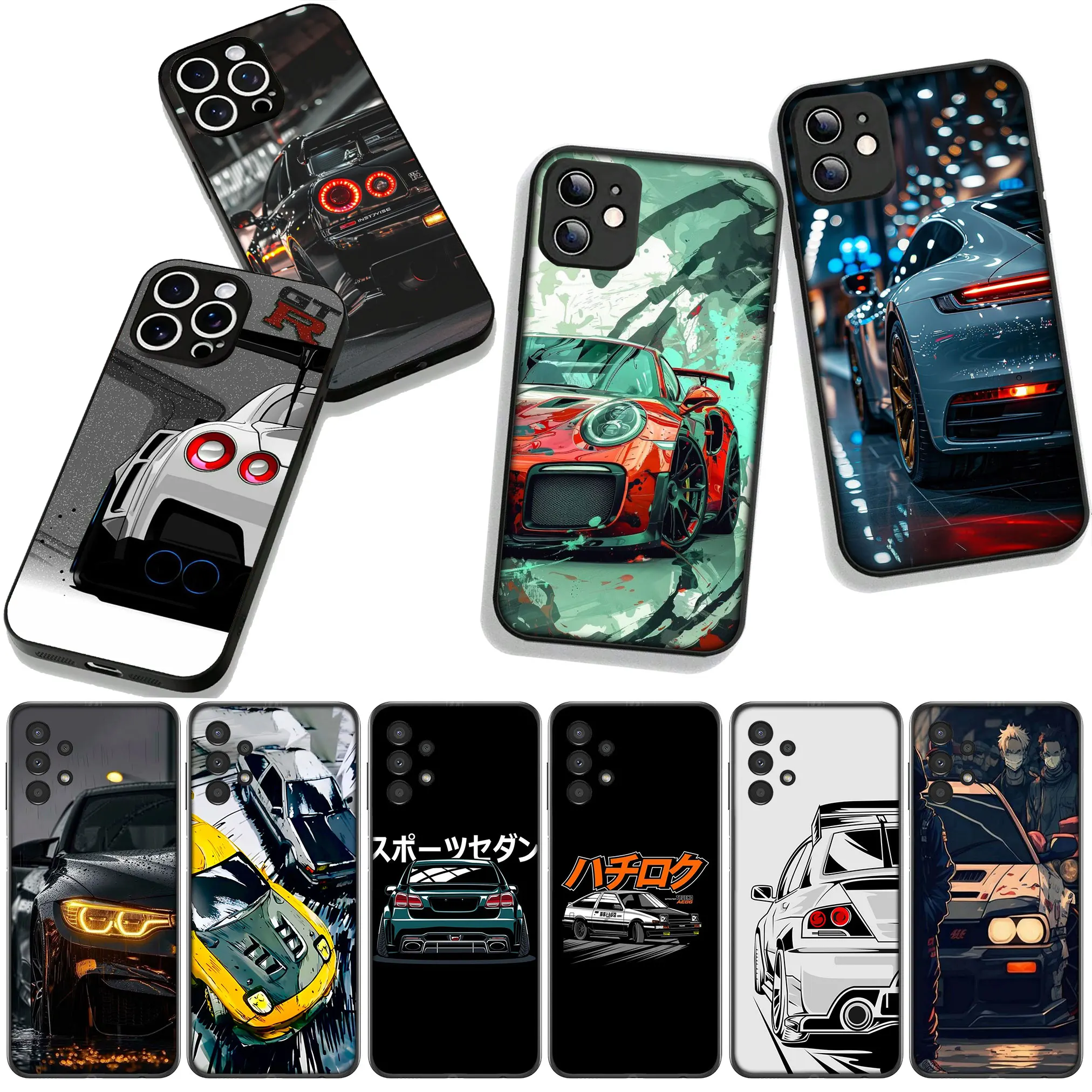 Supercar Calipers and Taillights Design Phone Case Cover