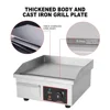 Stainless Steel Meat Electric Grill Commercial Electric Griddle Desktop Flat Grill Automatic Thermostat Griddle. 2