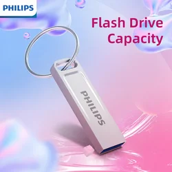 Philips High - Speed Portable USB Flash Drive for Versatile File Storage (Silver)