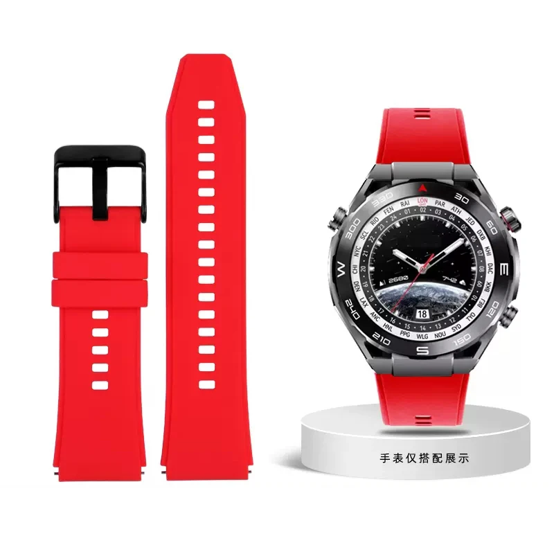 Cinturino In Silicone Da 22Mm Per Huawei Watch Ultimate Fine Strap Wristband Per Huawei Ultimate/Buds/Gt3 Pro 46Mm Gt2 Pro Bracciale