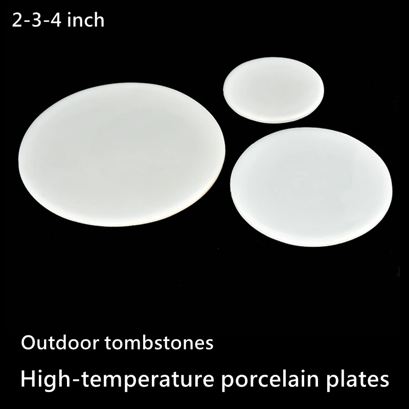 Tombstone Porcelain Statue High Temperature Blank Porcelain Plate Wholesale Customized Personalized Porcelain Photo Ornaments 5m