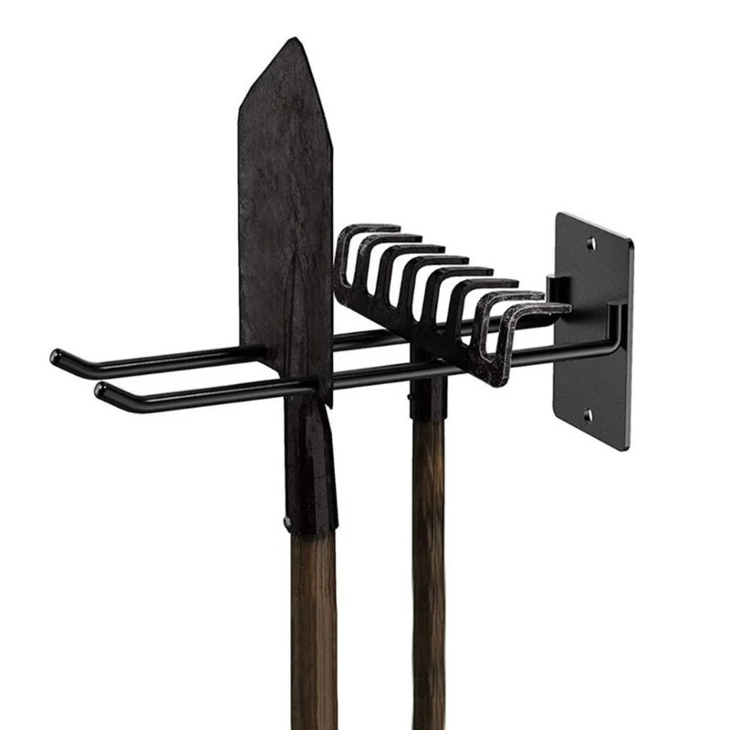 Garage Garden Tool Organizer Wall Mount Heavy Duty Garage Tool Storage Rack Shovel Rake Folding Chair Storage