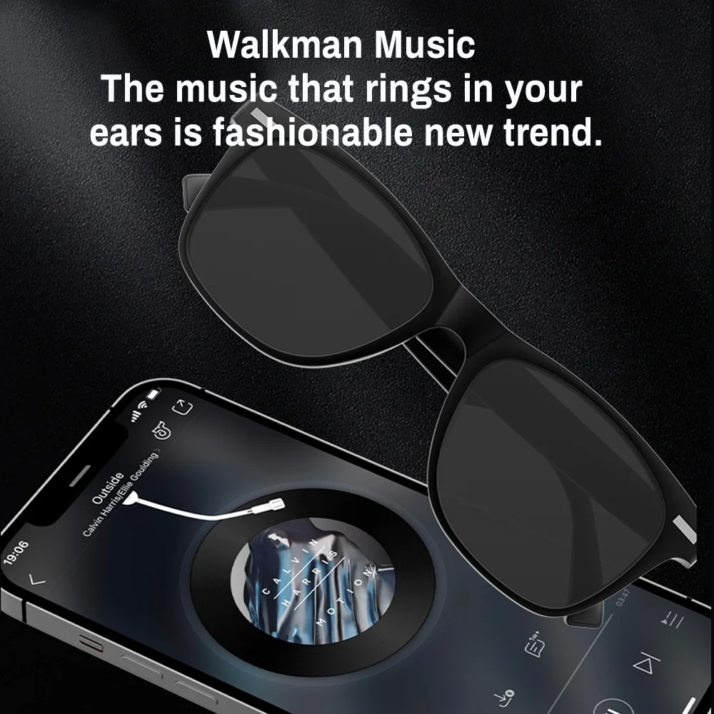 New Smart Glasses Wireless Bluetooth Hands-Free Calling Music Headphones With Microphone Motion Speaker Glasses Wireless Stereo