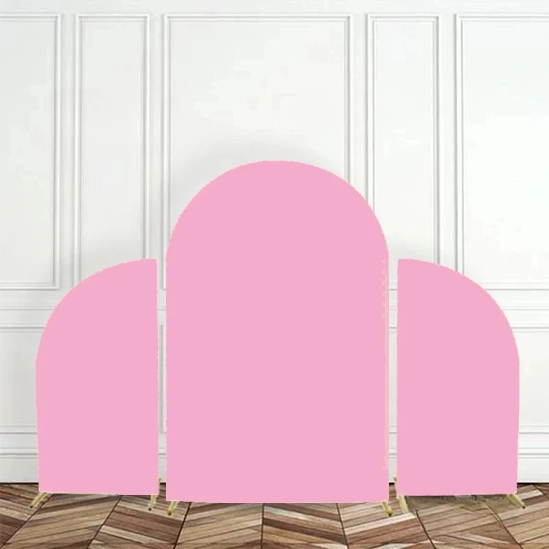 Set Di 3 Supporti Per Sfondo Ad Arco In Metallo 2,7m + 1,8m Con Copertura - Per Matrimoni, Compleanni, Feste - 3