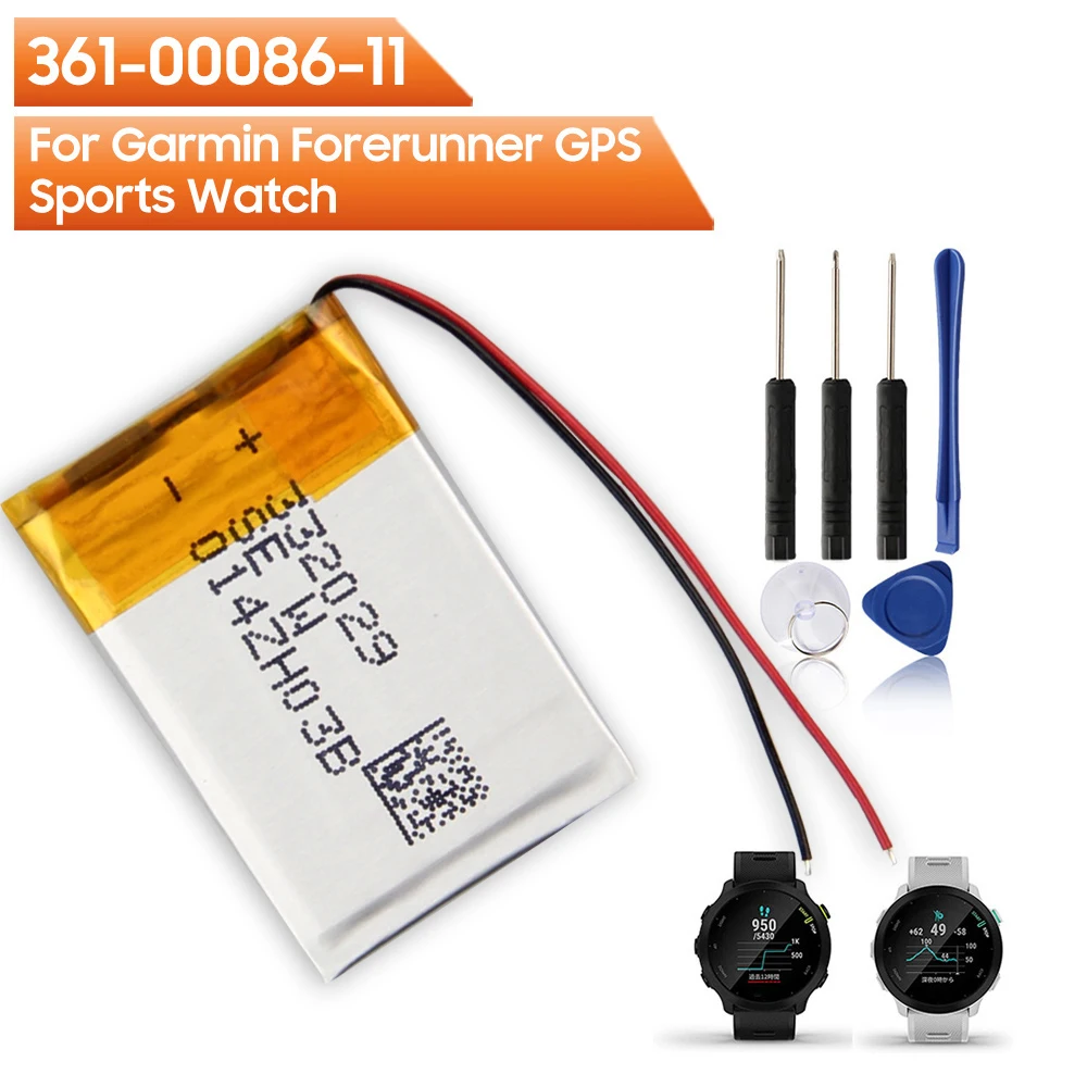 

Original Replacement Battery 361-00086-11 For Garmin Forerunner GPS Sports Watch 180mAh Free Tools