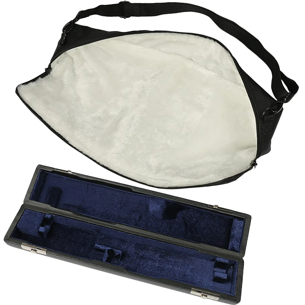

1 Set of Flute Oxford Cloth Case Wind Instrument Oxford Cloth Storage Box With Bag
