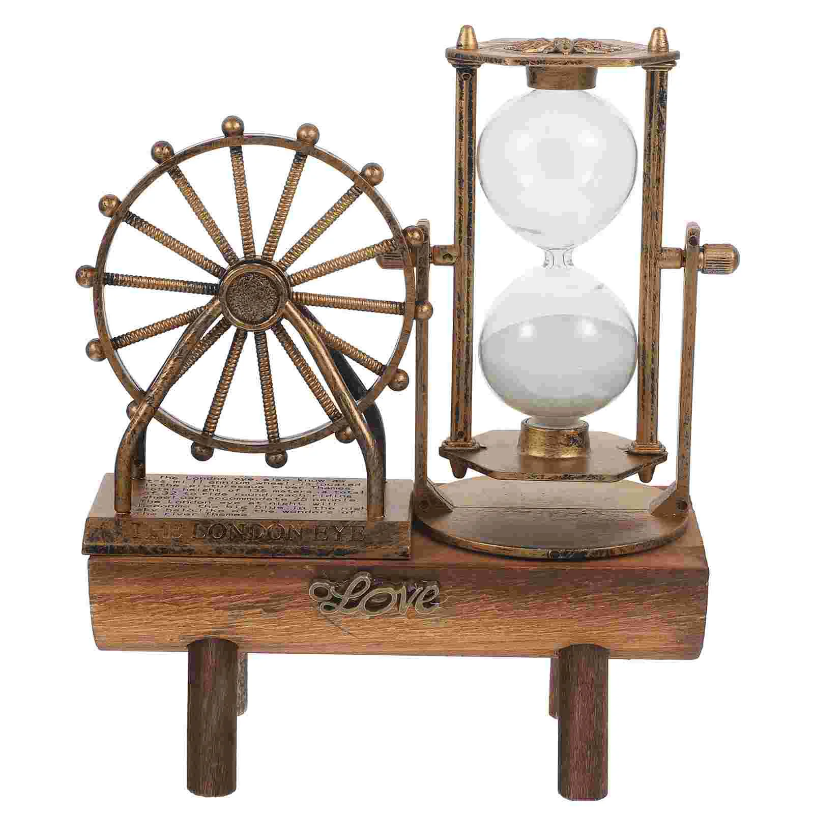 

Ferris Wheel Sand Clock Adornment Retro Tabletop Craft Office Desk Sand Clock Decor