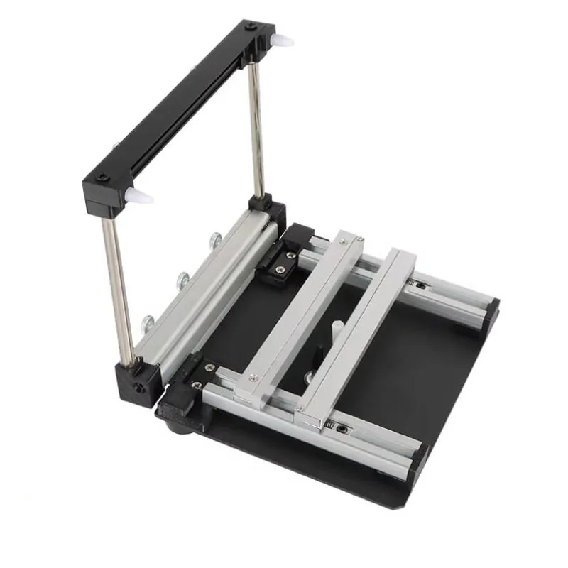 100x100MM Manual Small Screen Printing Station SMT PCB Steel Mesh Solder Paste Printing Table