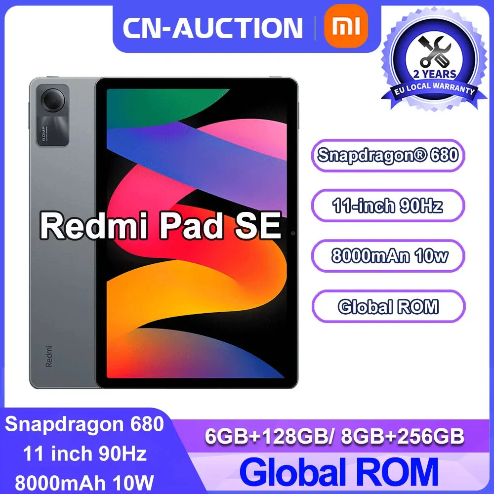 Xiaomi Global ROM Redmi Pad SE Mi Tablet Snapdragon 680 11-inch 90Hz Screen 8000mAh Display Quad speakers Dolby Atmos Miui 14, redmi pad se 8gb/256gb - Vimarsana News