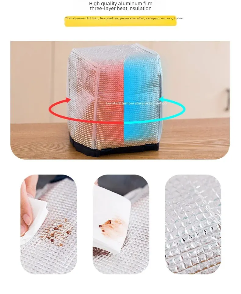 S0e8eb8d6db3e4186b1cbb592e98e9201k Insulated Lunch Box Bag Portable Thickened Aluminium Foil Bento Box Bag Oxford Cloth Material Japanese Style Mallzona