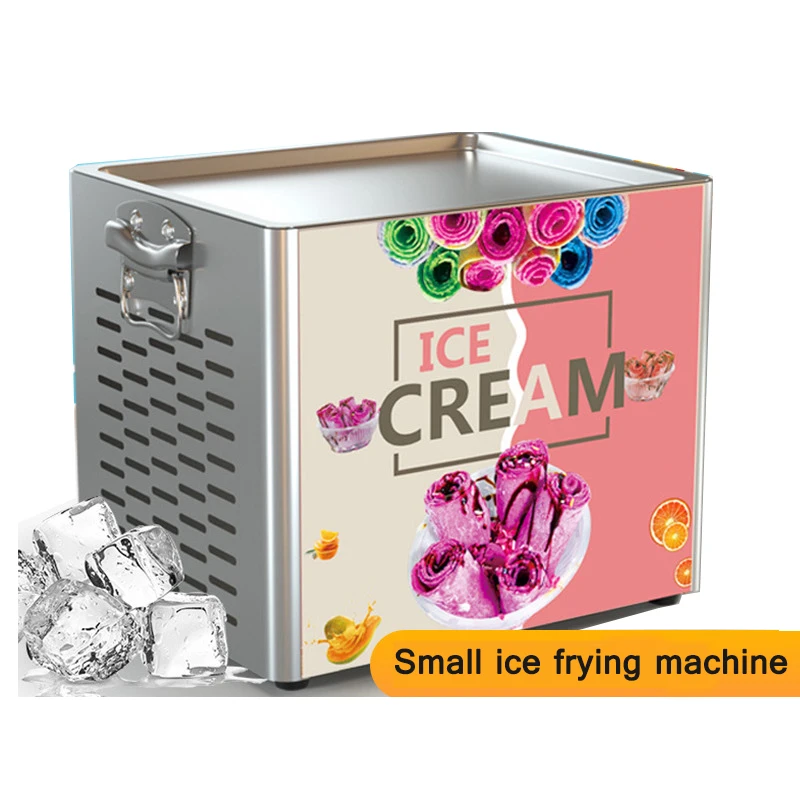 Tabletop Electric Fried Yogurt Ice Cream Maker Machine Home Ice Cream Rolls Fruit Snack 220V ice cream maker